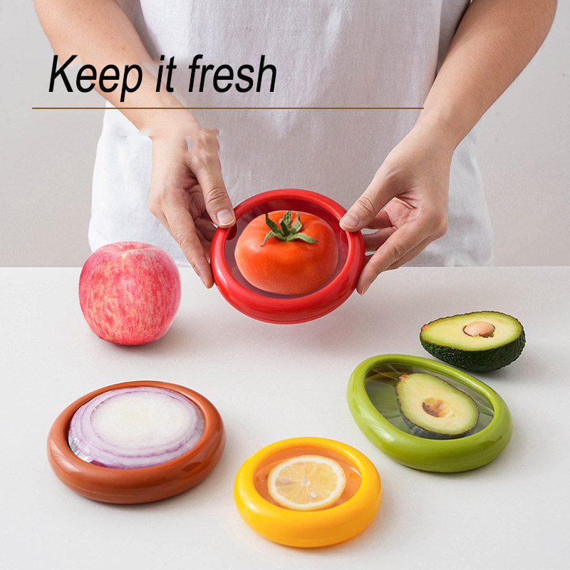 4pcs Lemon Onion fruit Storage Container